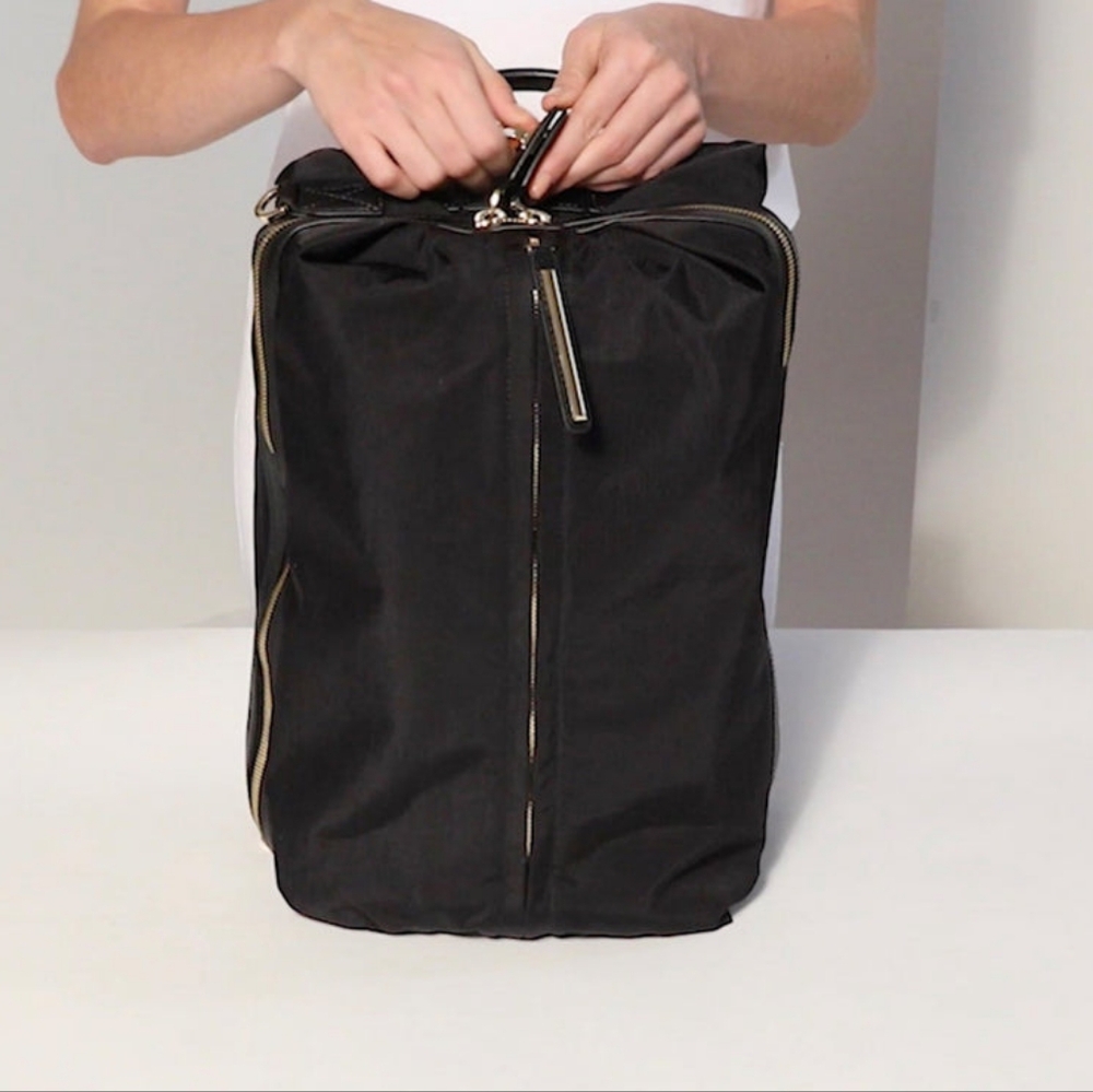 Caraa Studio 2 Medium Backpack Black With Gold Hardware - Picture 7 of 9